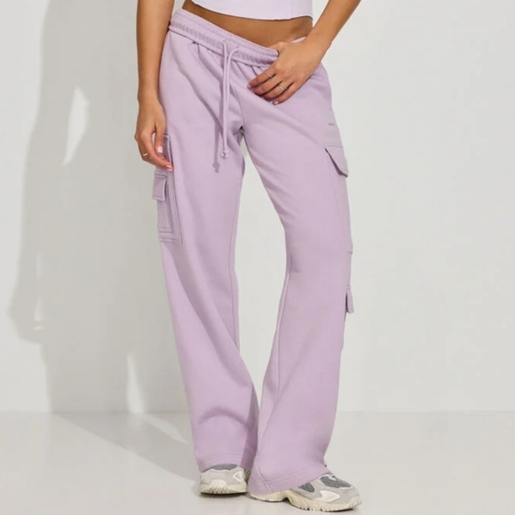 Garage UltraFleece Cargo Sweatpants Size XS Petite Purple - Picture 2 of 7